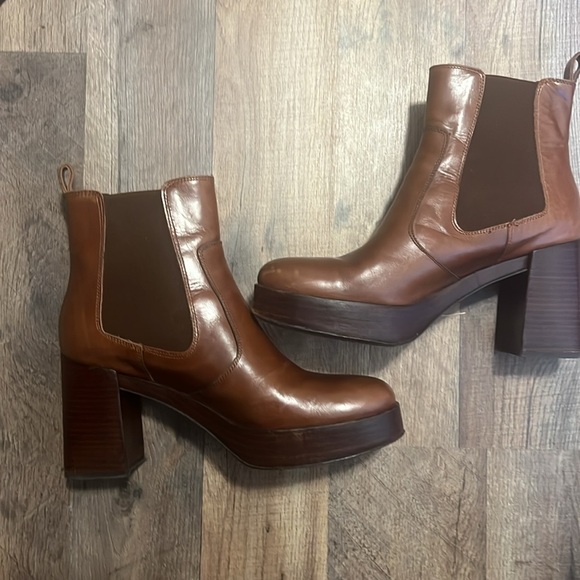 Pons Quintana Heeled Leather Ankle Boot Size 39 - Picture 7 of 9